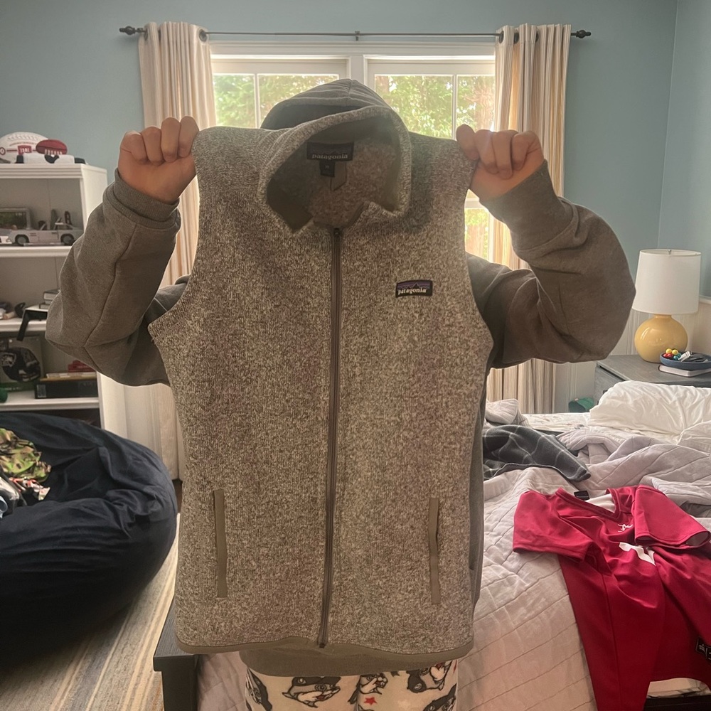 Patagonia Heather Gray Fleece Vest